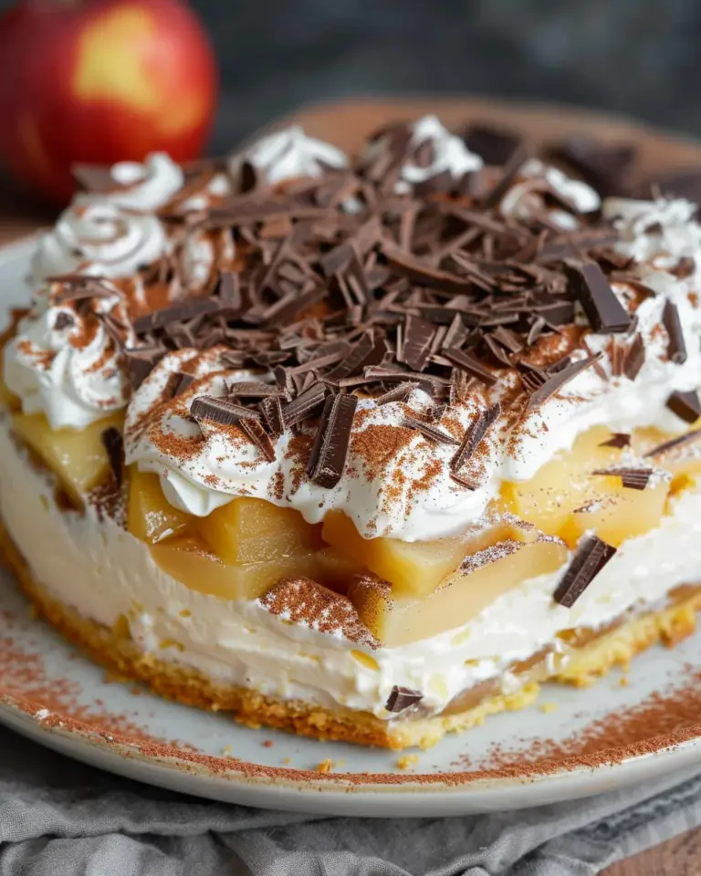 Schwedische Apfeltorte mit Vanillepudding