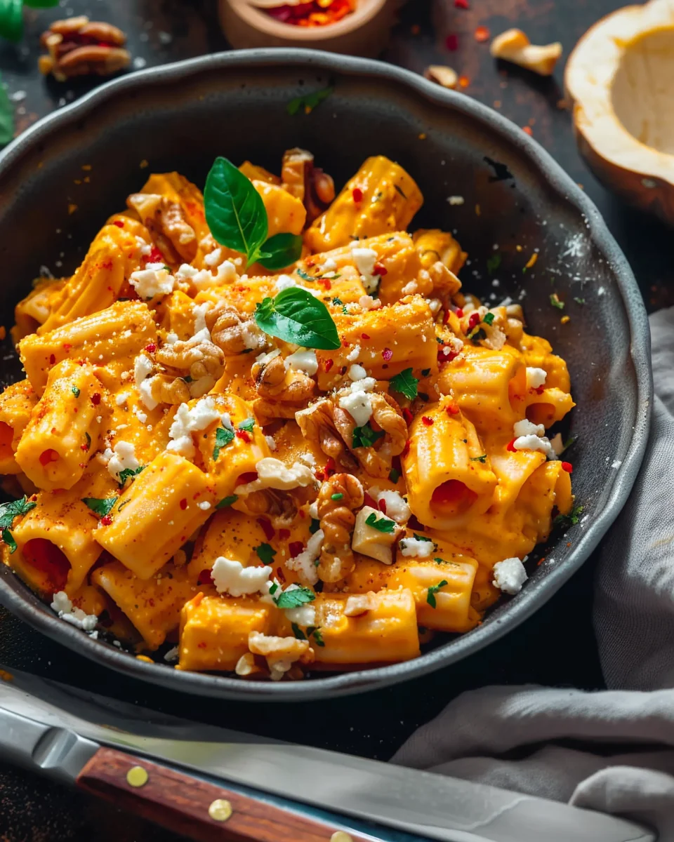 Pasta mit Kürbissauce- cremig einfach und lecker!