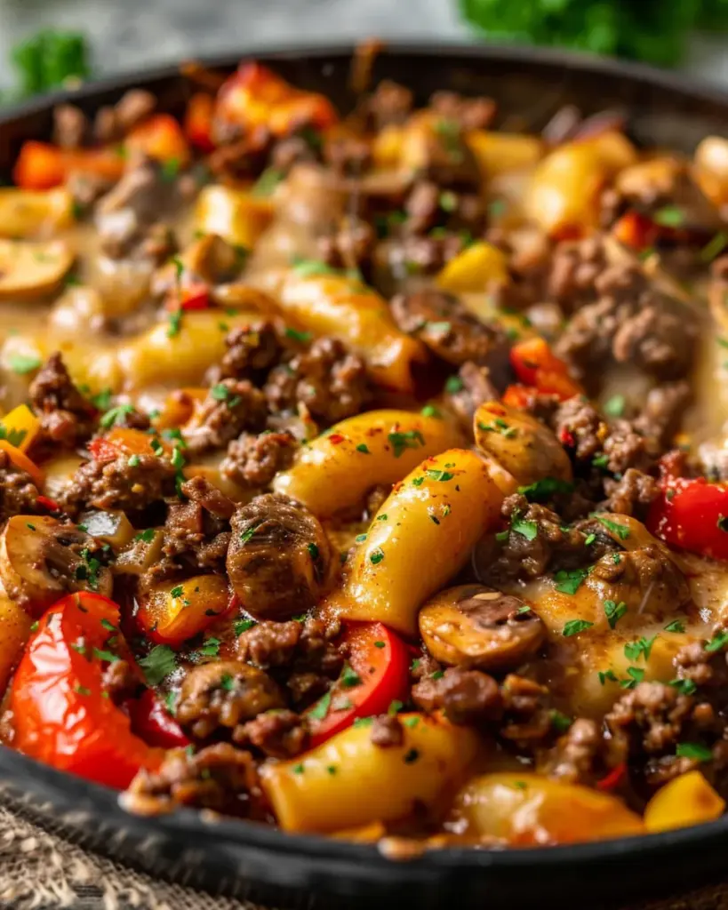 Schupfnudelpfanne mit Hackfleisch- einfach & herzhaft