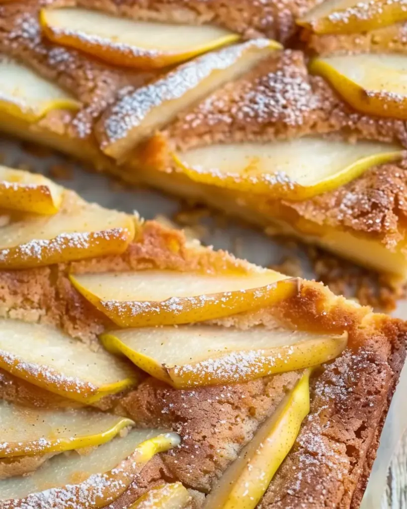 Birnenkuchen vom Blech