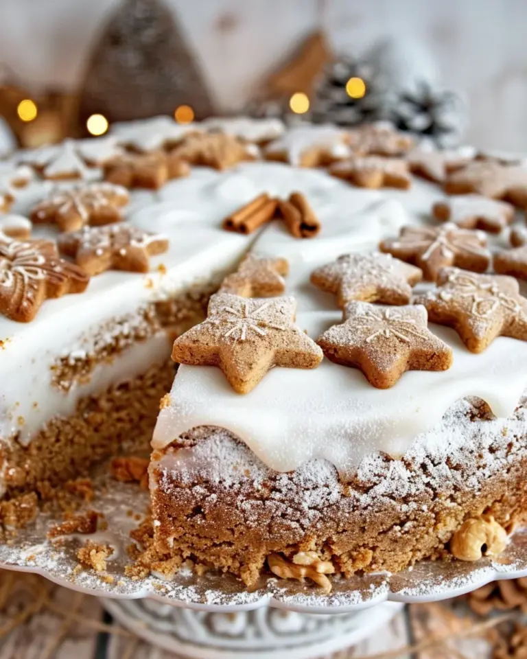 Schneller Weihnachtskuchen mit Spekulatius
