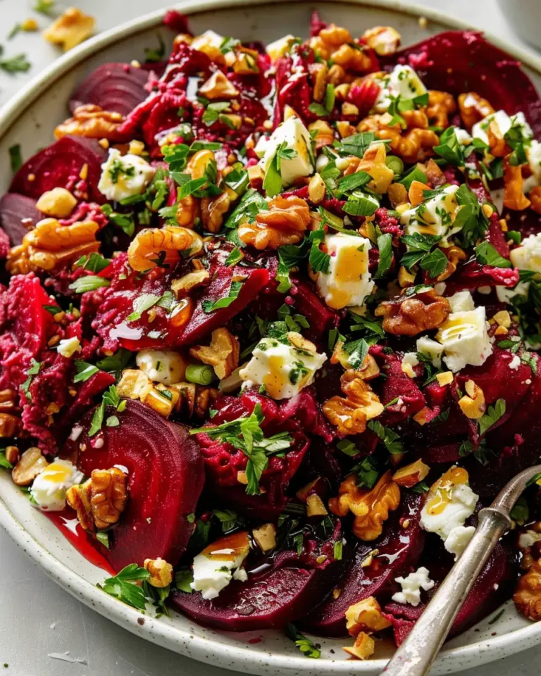 Beetroot Feta Walnut Salad Recipe