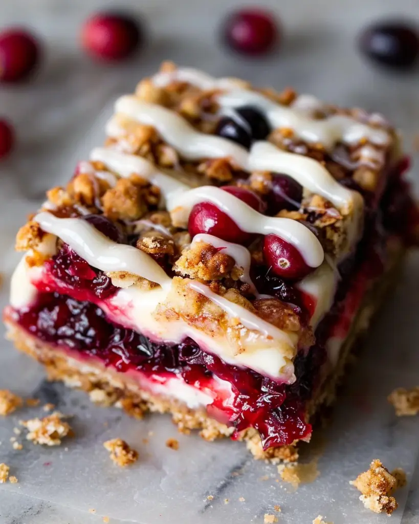 Cranberry Crumble Bars Recipe