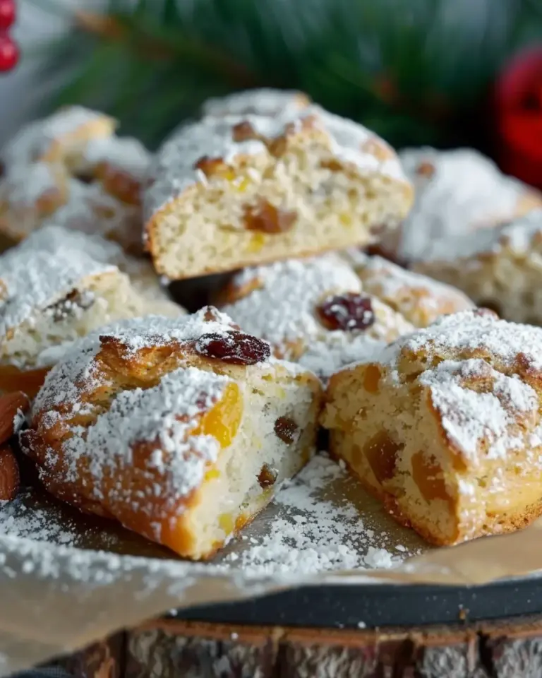 Stollenkonfekt mit Quark