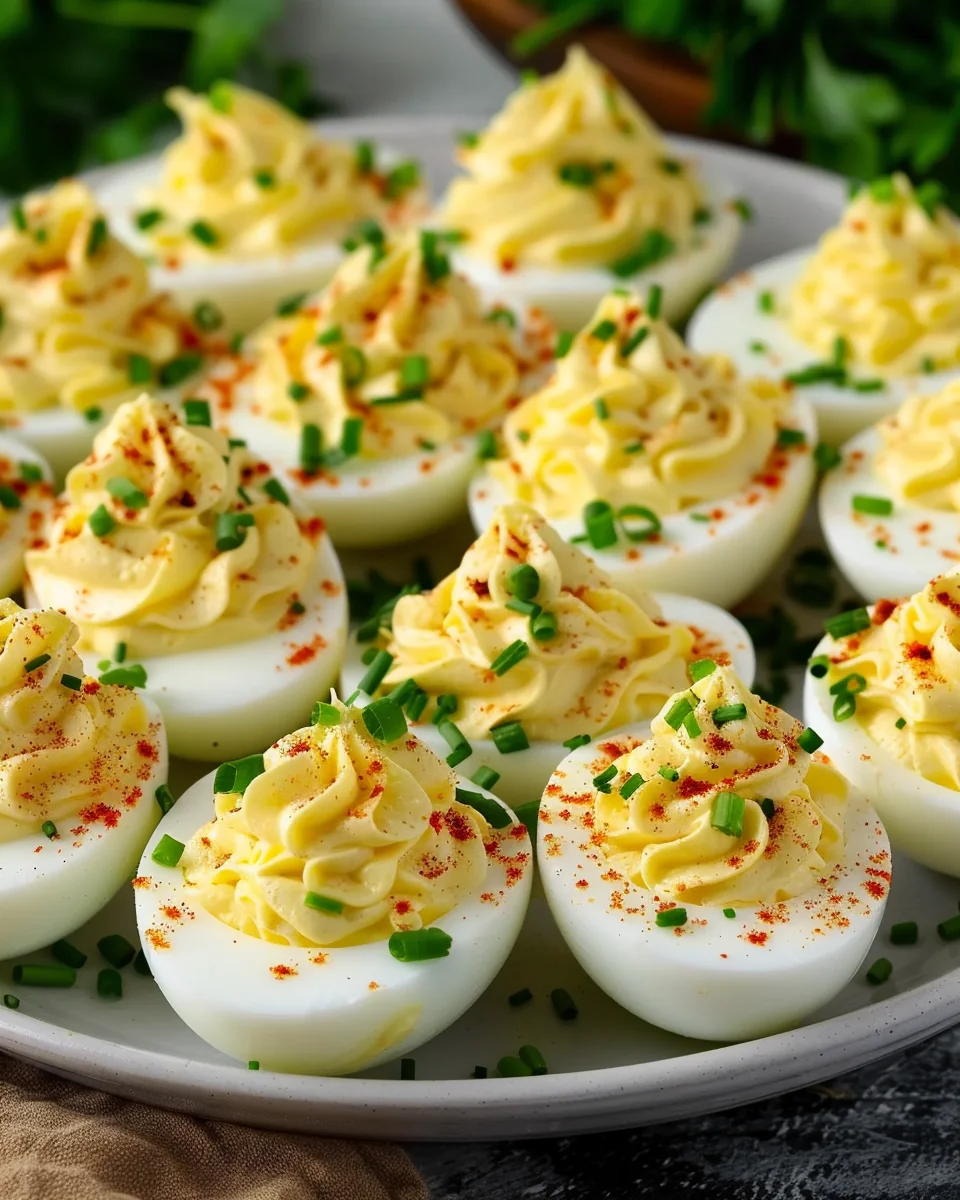 Gefüllte Eier für den Osterbrunch