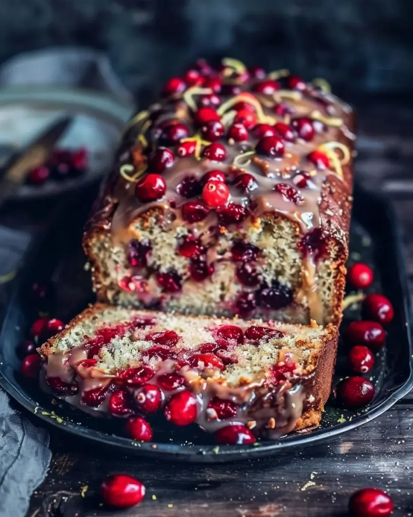 Einfacher Cranberry Kuchen- Cranberry Brot