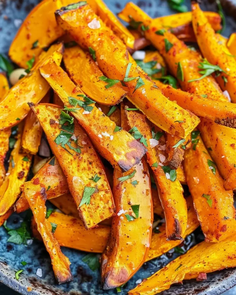 Kürbis im Ofen backen- Rezept für würzige Hokkaido Pommes