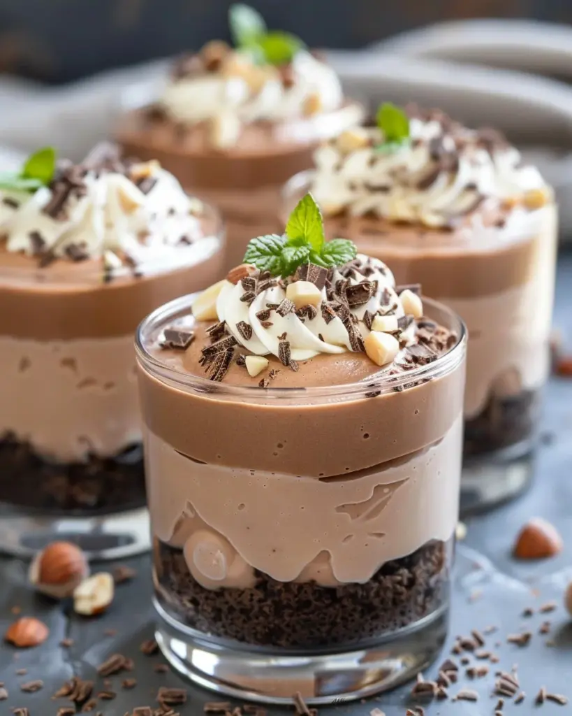 Chocolate Hazelnut Mascarpone Cups